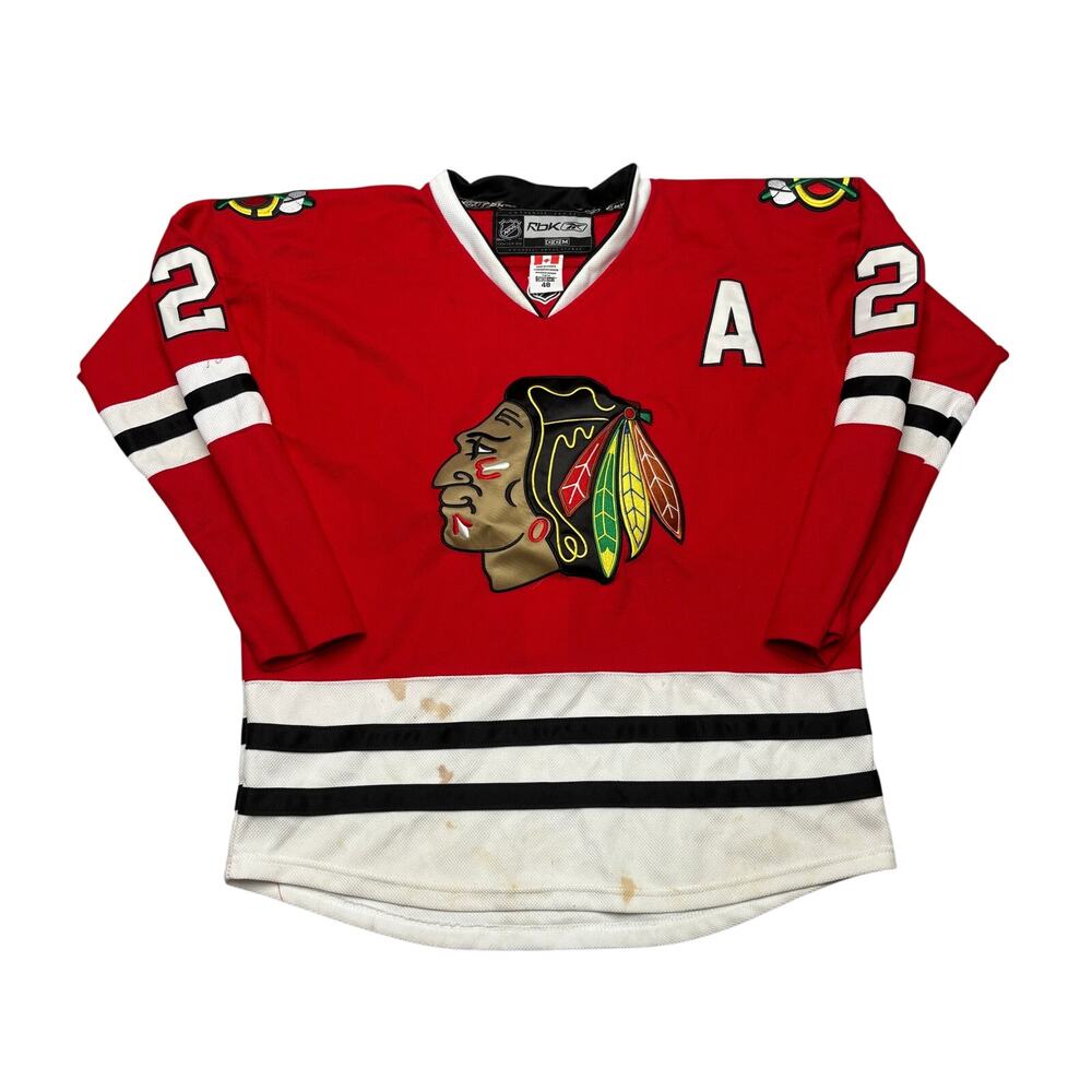 Chicago Blackhawks Duncan Keith #2 Hockey Jersey Men's 48 CCM RBK NHL
